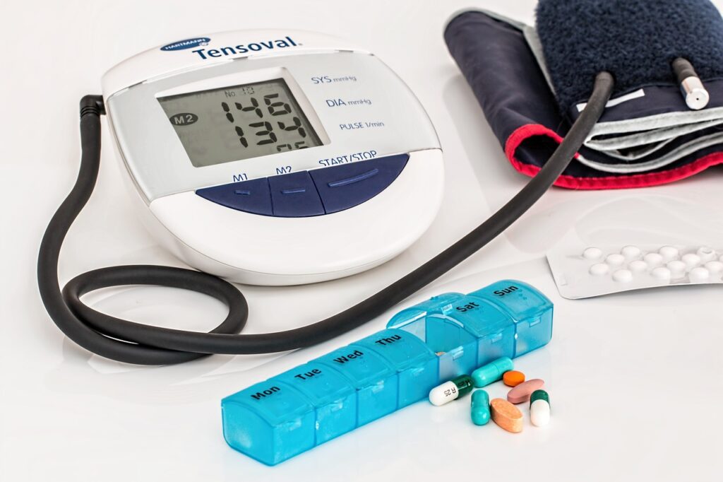 high blood pressure monitor for a simple health and wellness reading