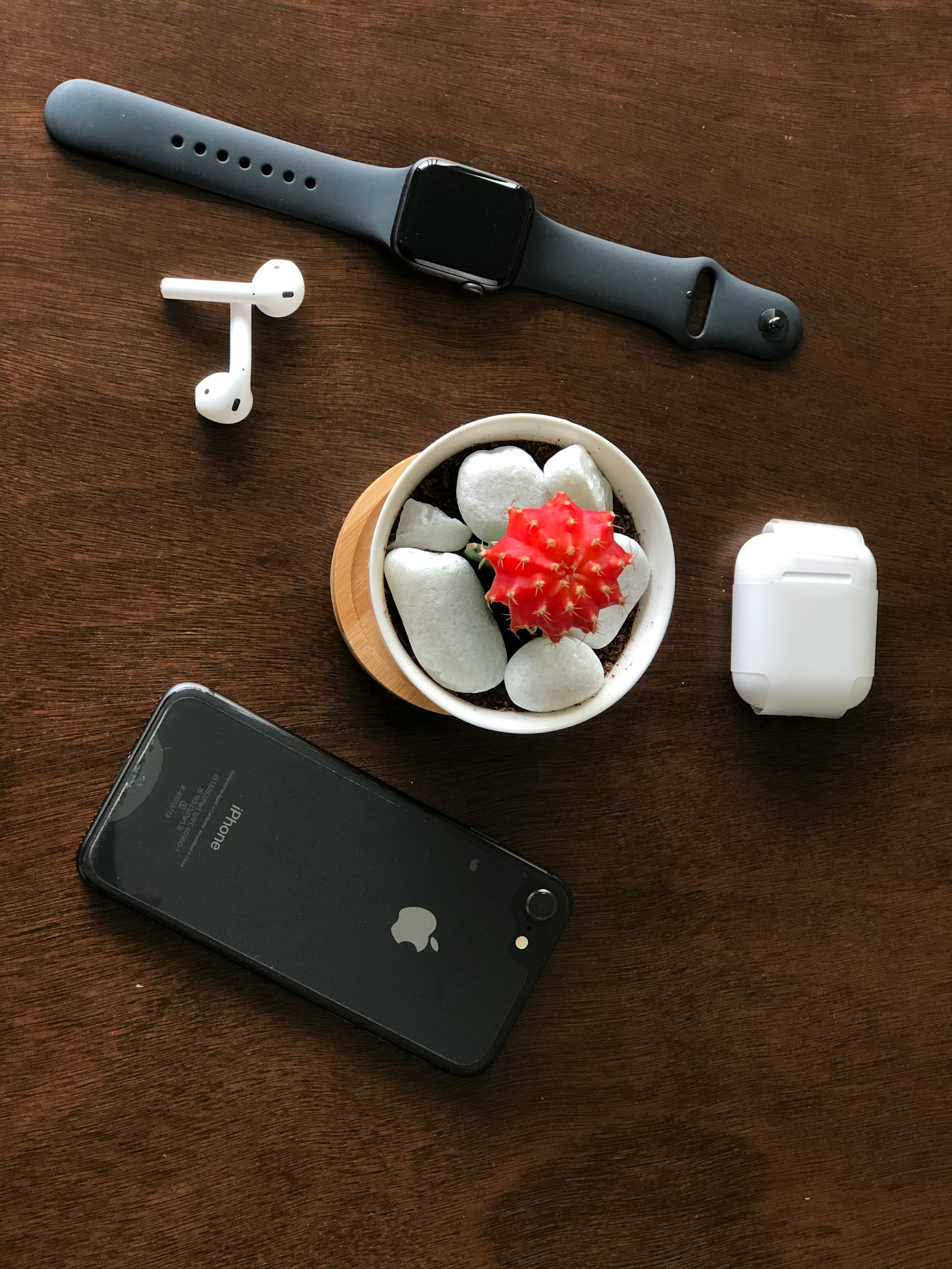 an apple watch iphone and ear buds all health and wellness gadgets